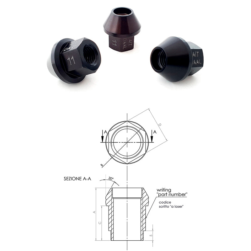 12X1.5 - h 28 mm - Ravasicorse