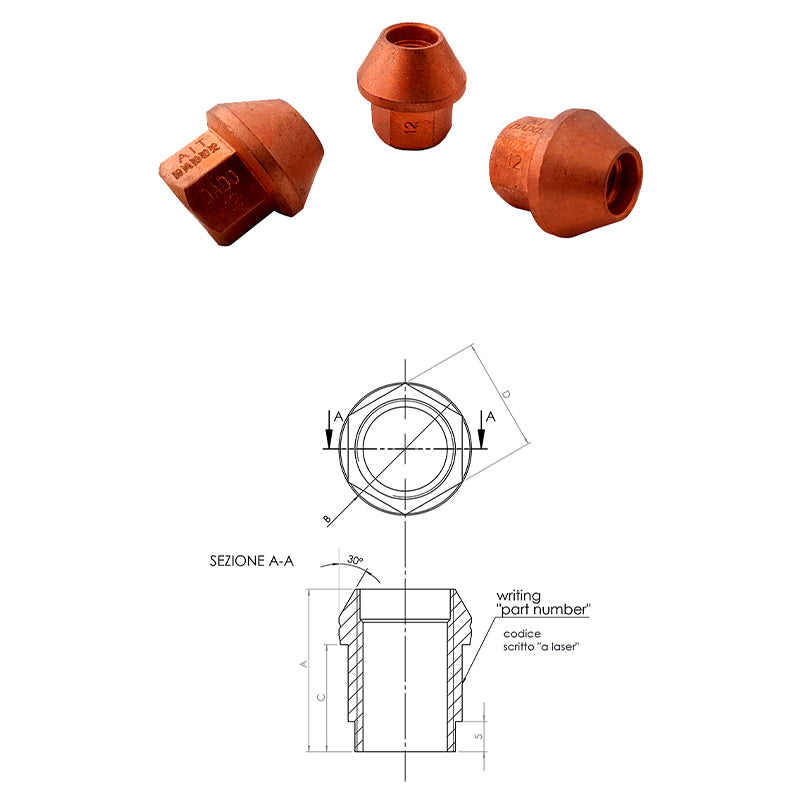 12x1.5 - h 28.5 mm - Ravasicorse