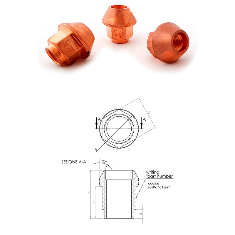 12x1.5 - h 28 mm - Ravasicorse