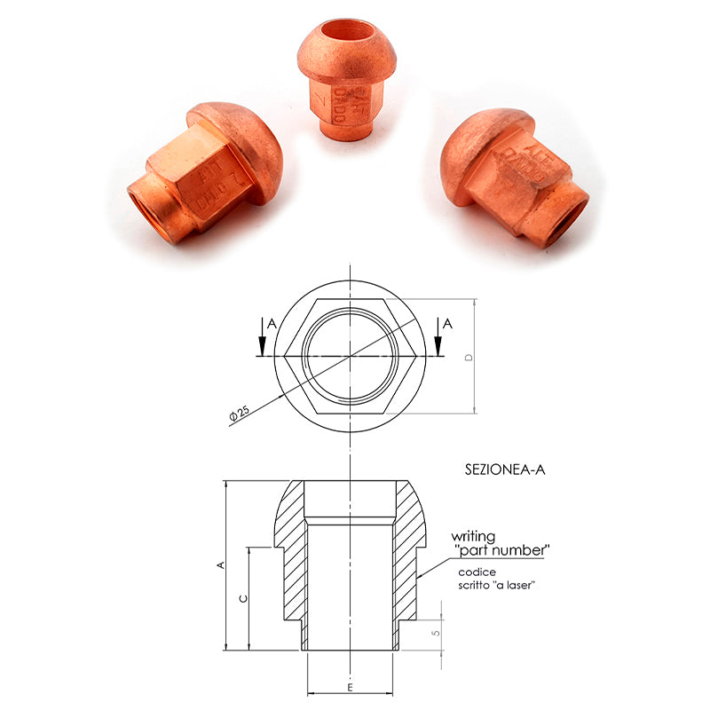 12x1.25 - h 27 mm - Ravasicorse