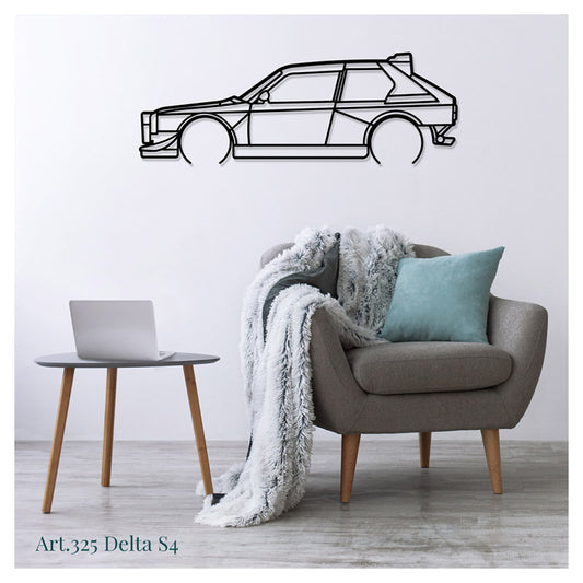 DELTA S4 - Metal car silhouette