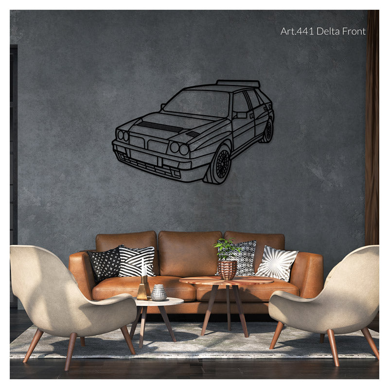 Delta (front) - Metal car silhouette - Ravasicorse