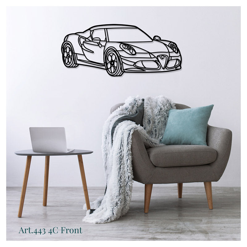 4C (front) - Metal car silhouette - Ravasicorse