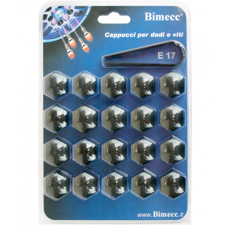 Blister copri dado, SW17 + 1 chiave (Black) - Ravasicorse