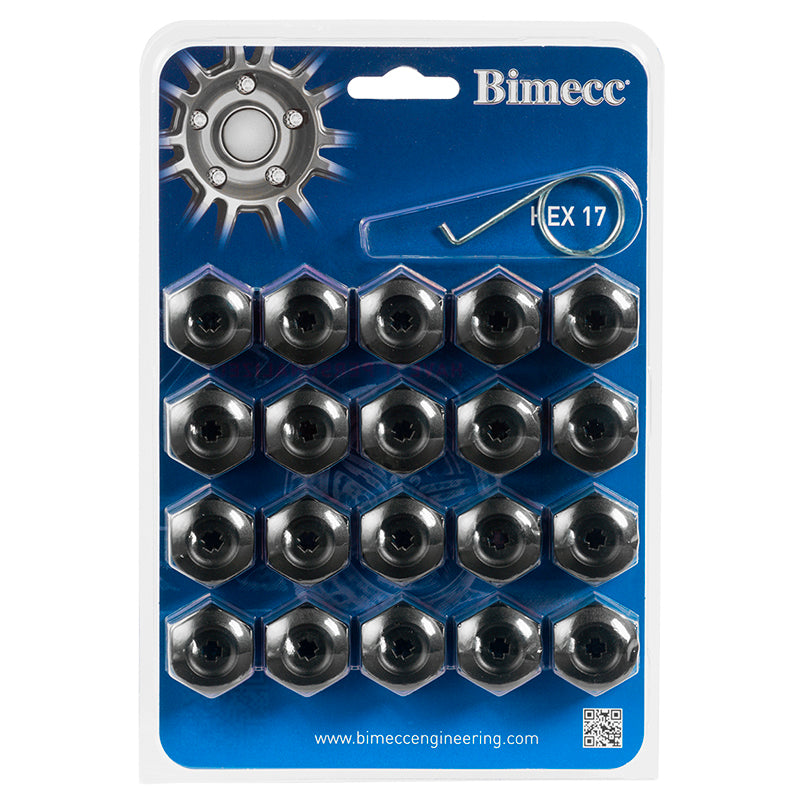 Blister copri dado CYL., SW17 + 1 chiave (Black) - Ravasicorse