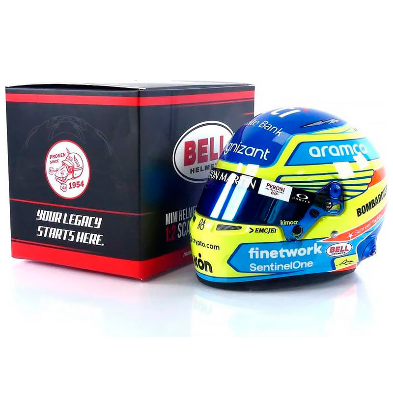 Bell - Mini Helmet replica Fernando Alonso 2023 (scala 1:2) - Ravasicorse