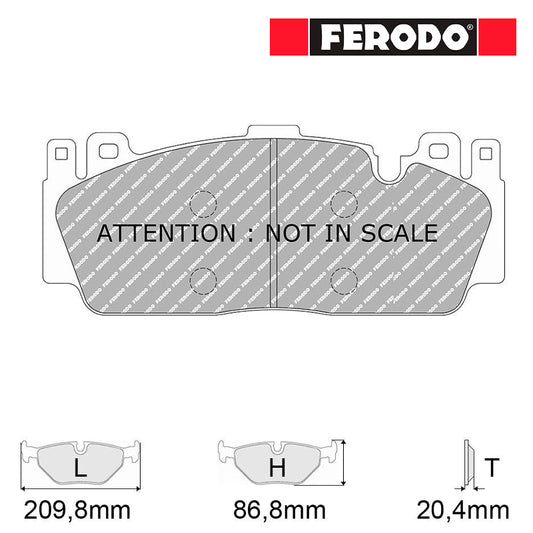 Ferodo - Pastiglie freno 4712 - BMW M2 F87 [2NH Brake System] - Front