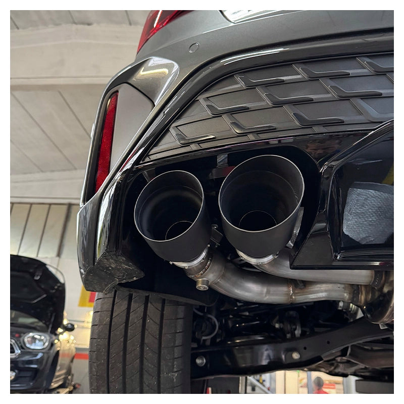 Inoxcar - Finale con silenziatore 2 x Ø100 mm DX+SX (Ceramic) + Valvole