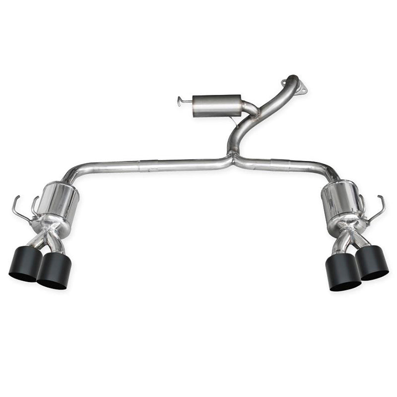 Inoxcar - Finale con silenziatore 2 x Ø102 mm DX+SX (Racing Black Ceramic) - Ravasicorse