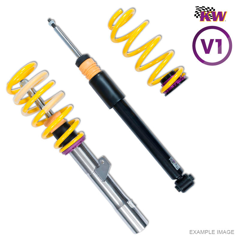 KW suspensions - Kit assetto a ghiera V1 Inox per Audi A3 S3 Sedan + Sportback 221-228 kw (8V) - With electronic dampers - Ravasicorse