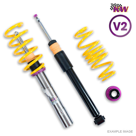 KW suspensions - Kit assetto a ghiera V2 Inox per VW Golf VII 162-228 kw (AU/AUV) - GTI incl. "Clubsport" + "TCR" with DCC