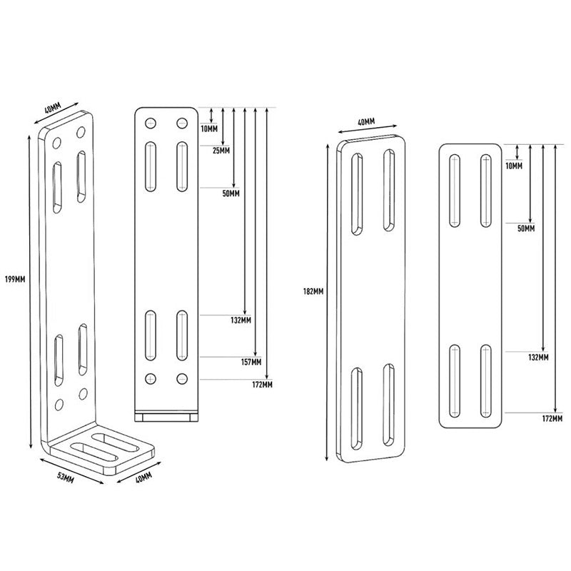 Lazer - Staffe per paraurti (2 pz.) - Ravasicorse