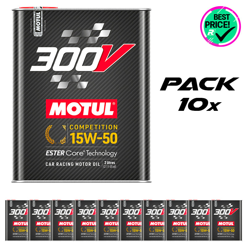 Pack 10 pz. - Motul - Olio motore 300V Competition 15W50 - Ravasicorse