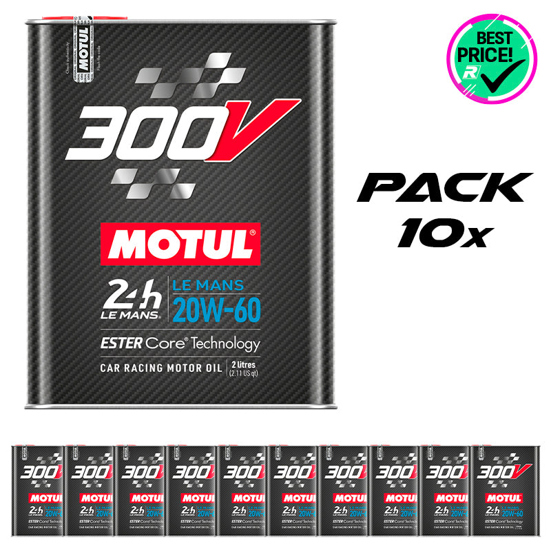 Pack 10 pz. - Motul - Olio motore 300V 20W60 Le Mans - Ravasicorse