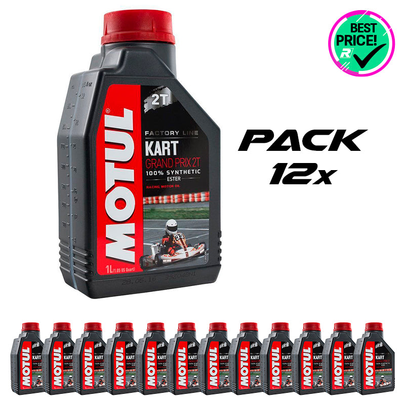 Pack 12 pz. - Motul - Olio motore Kart Grand Prix 2T 1L - Ravasicorse