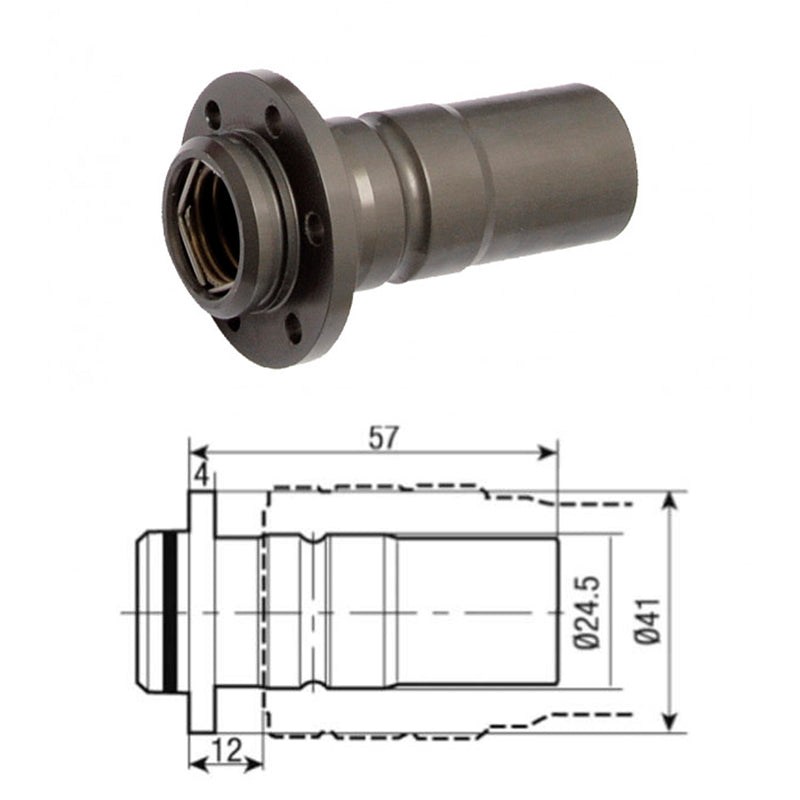 Stäubli - Raccordo SPT12 maschio non filettato - flangia a 6 fori - Ravasicorse