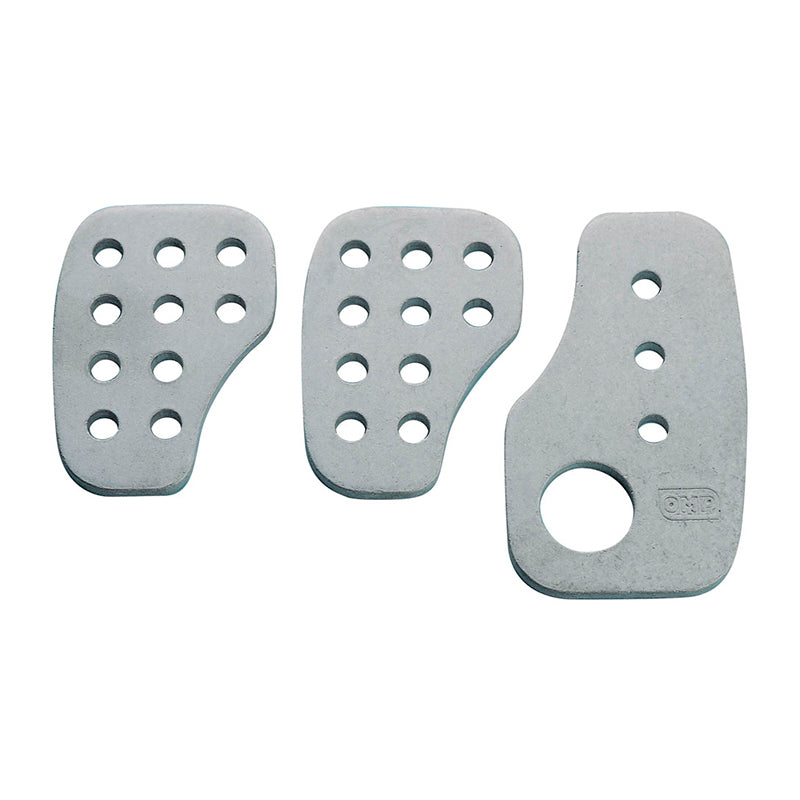 Pedaliera OMP - Alluminio liscio spessore 3 mm (OA-1030) - Ravasicorse