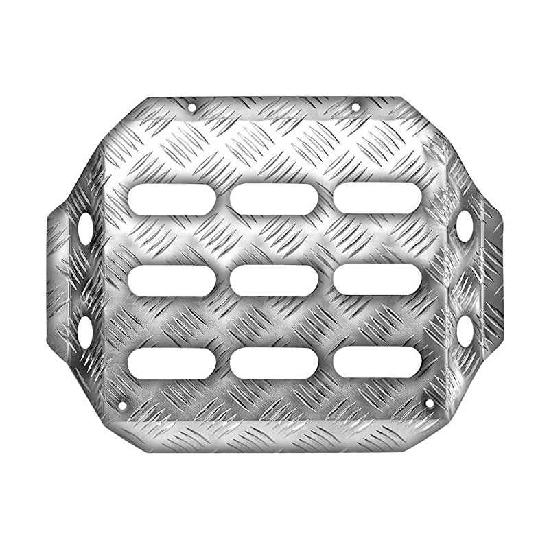 Poggiapiedi co-driver OMP - Alluminio zigrinato 335x330 mm (OA-2060) - Ravasicorse