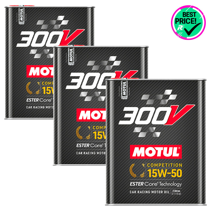 Pack 3 pz. - Motul - Olio motore 300V Competition 15W50 - Ravasicorse