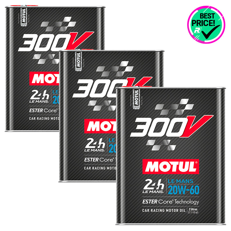 Pack 3 pz. - Motul - Olio motore 300V 20W60 Le Mans - Ravasicorse