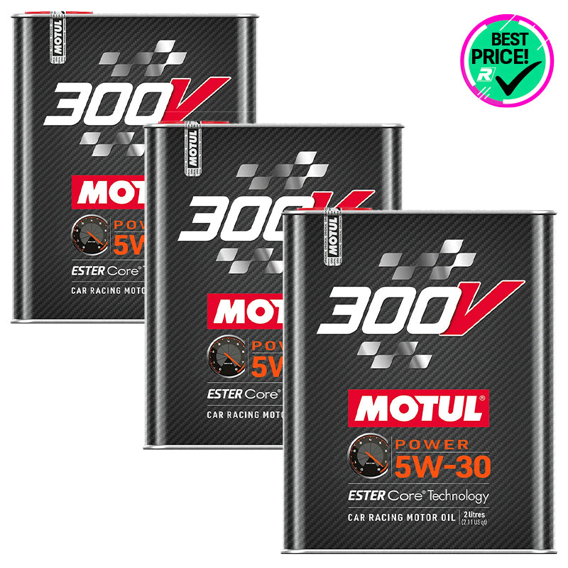 Pack 3 pz. - Motul - Olio motore 300V Power 5W30 - Ravasicorse