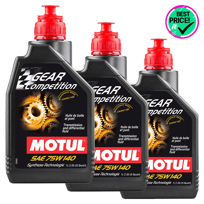 Pack 3 pz. - Motul - Olio trasmissione Gear Competition 75W140 - Ravasicorse