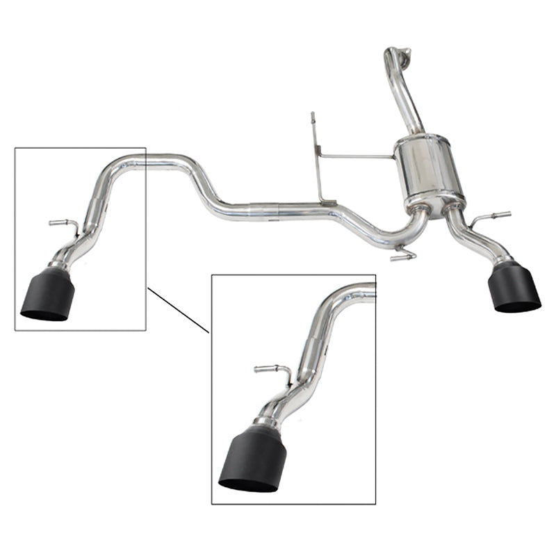 Inoxcar - Finale con silenziatore con uscita Ø102 DX+SX (Ceramic) - Ravasicorse