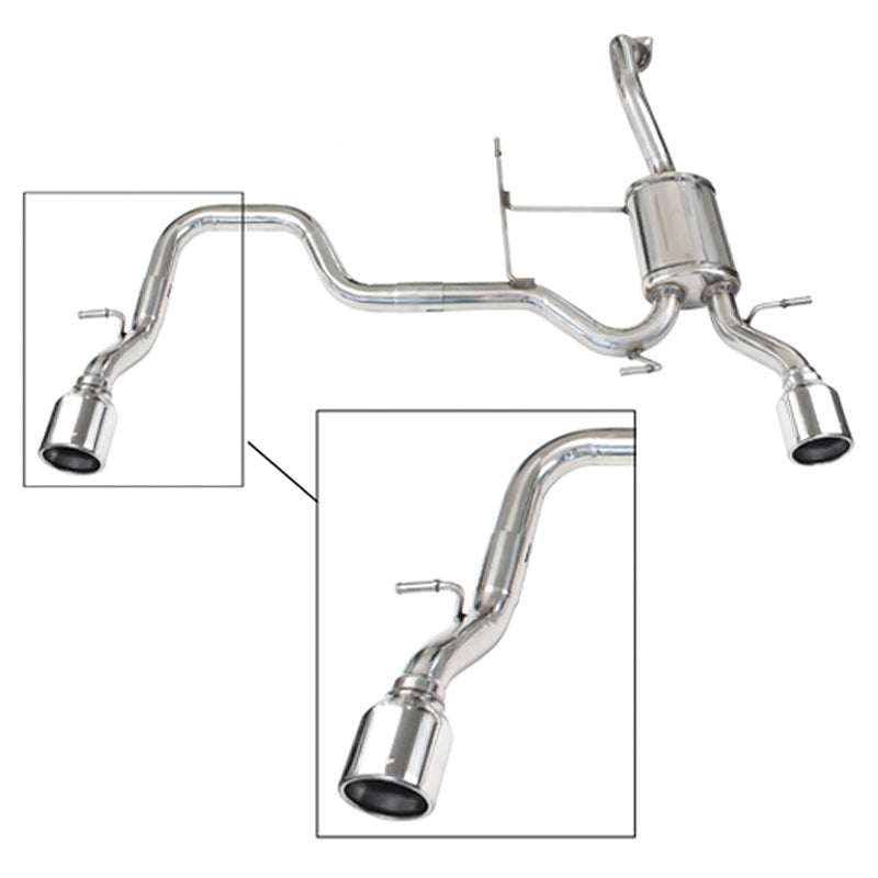 Inoxcar - Finale con silenziatore con uscita Ø90 DX+SX - Ravasicorse