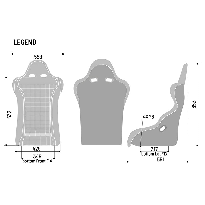 Sparco - Sedile Legend (red) - Ravasicorse