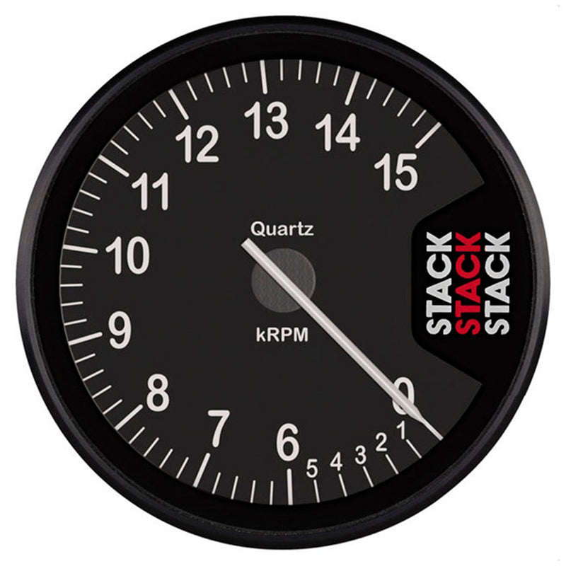 Stack - Contagiri Clubman 0-6-15.000 RPM (Ø80 mm - Black) - Ravasicorse