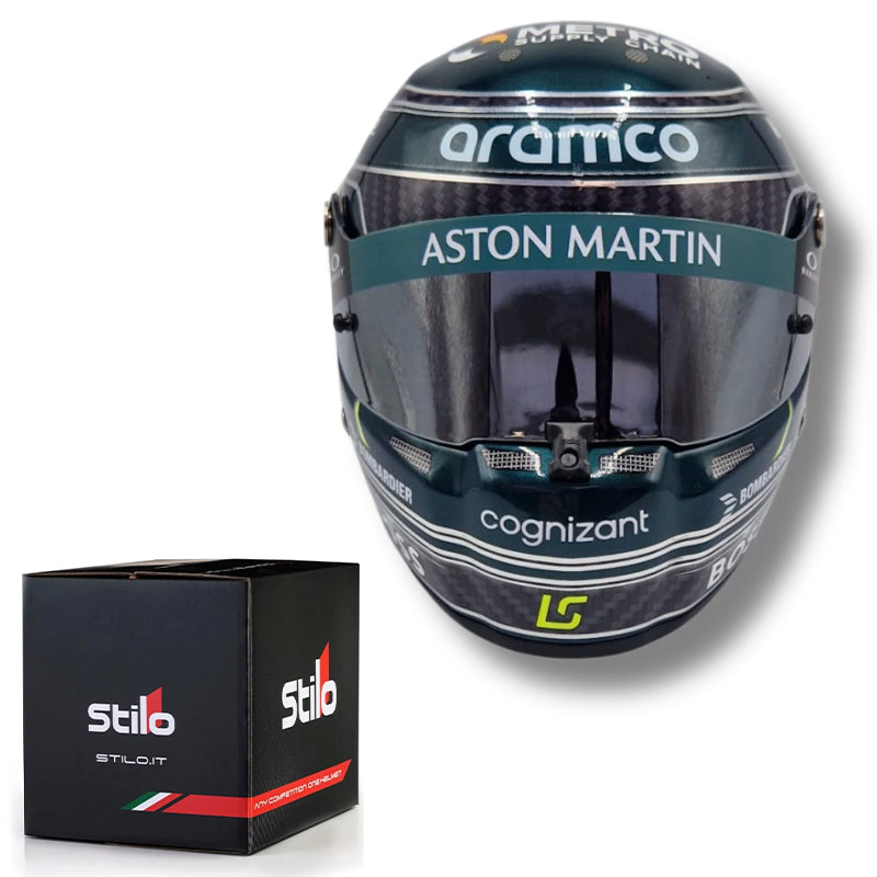 Stilo - Mini Helmet replica Lance Stroll - Aston Martin F1 (scala 1:2) - Ravasicorse