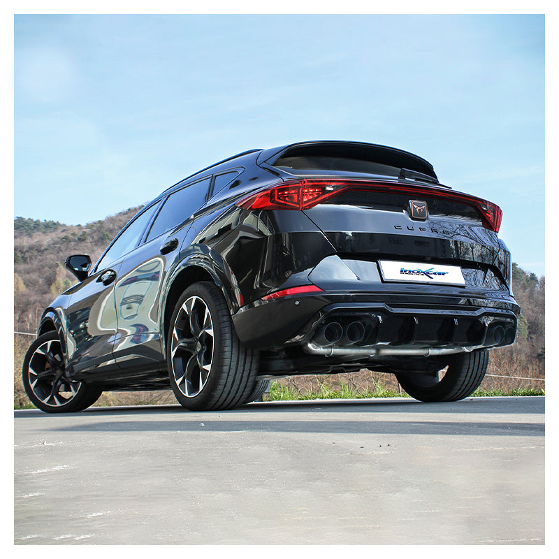 Inoxcar - Finale con silenziatore 2 x Ø90 mm DX+SX (Black Ceramic) - Ravasicorse