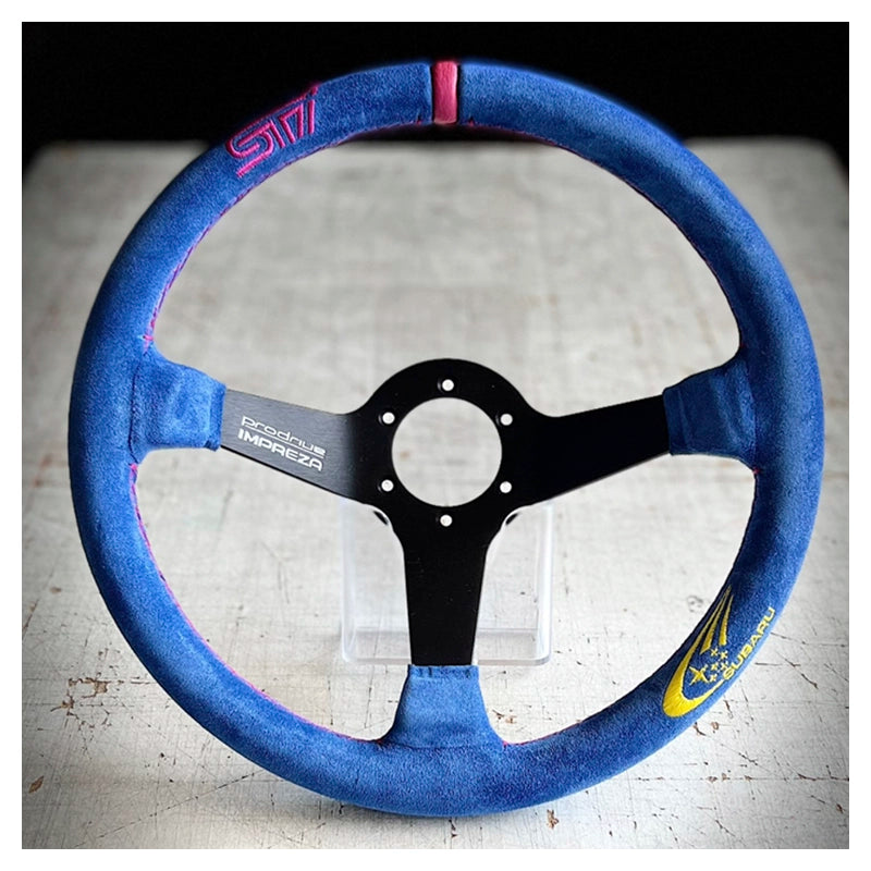 Volante personalizzato Subaru Impreza WRX STI (blue suede)