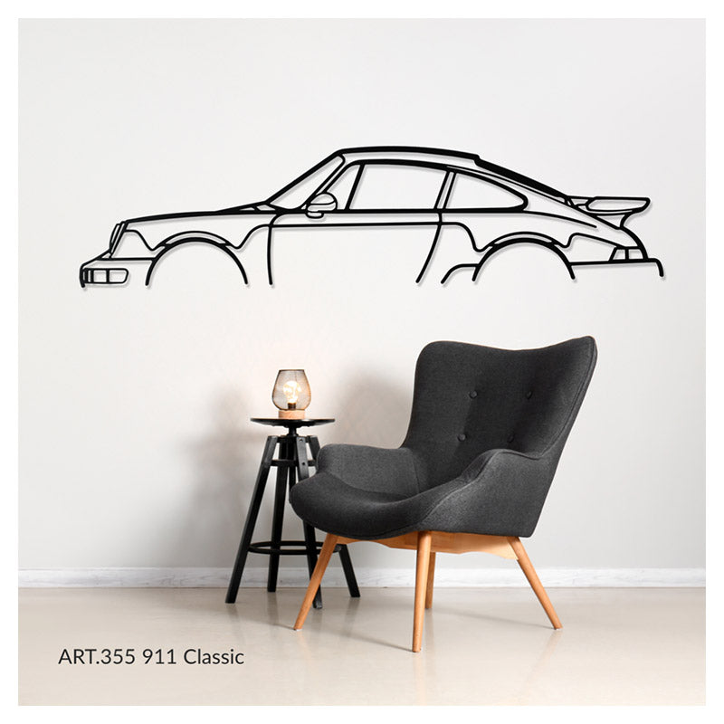 911 CLASSIC - Metal car silhouette