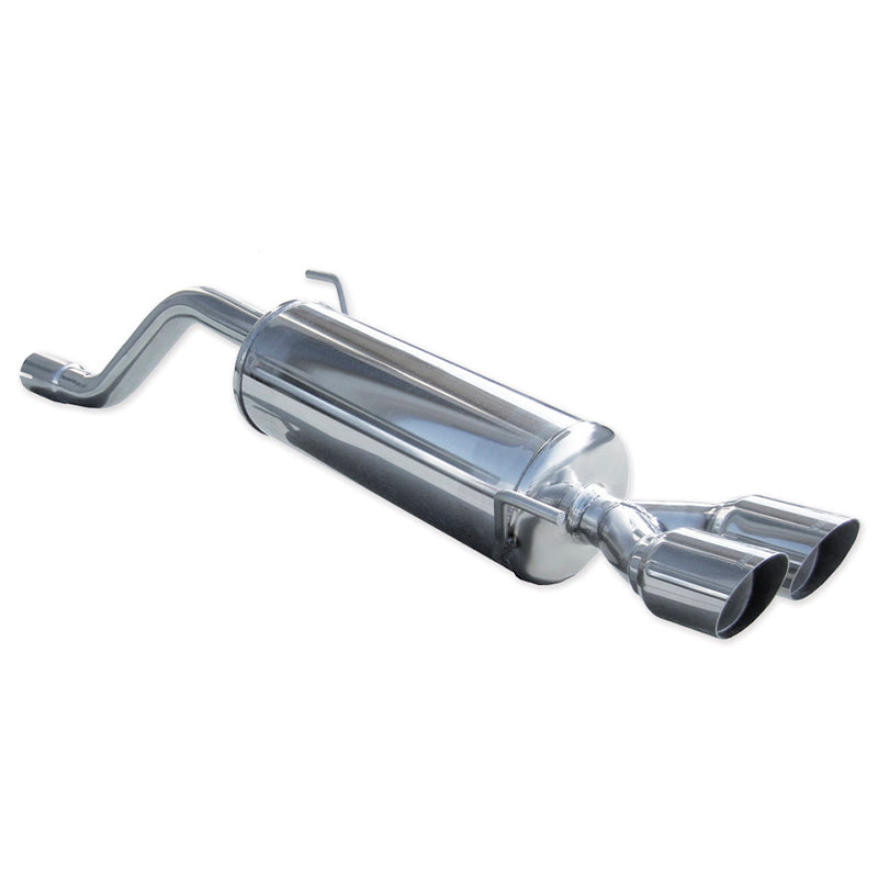 Inoxcar - Finale con silenziatore con uscita 2 x Ø80 mm (Racing) - Ravasicorse