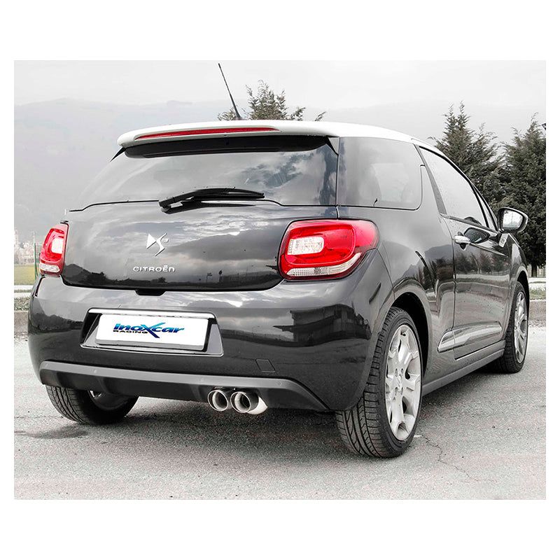 Inoxcar - Finale con silenziatore con uscita 2 x Ø80 (Racing) - Ravasicorse