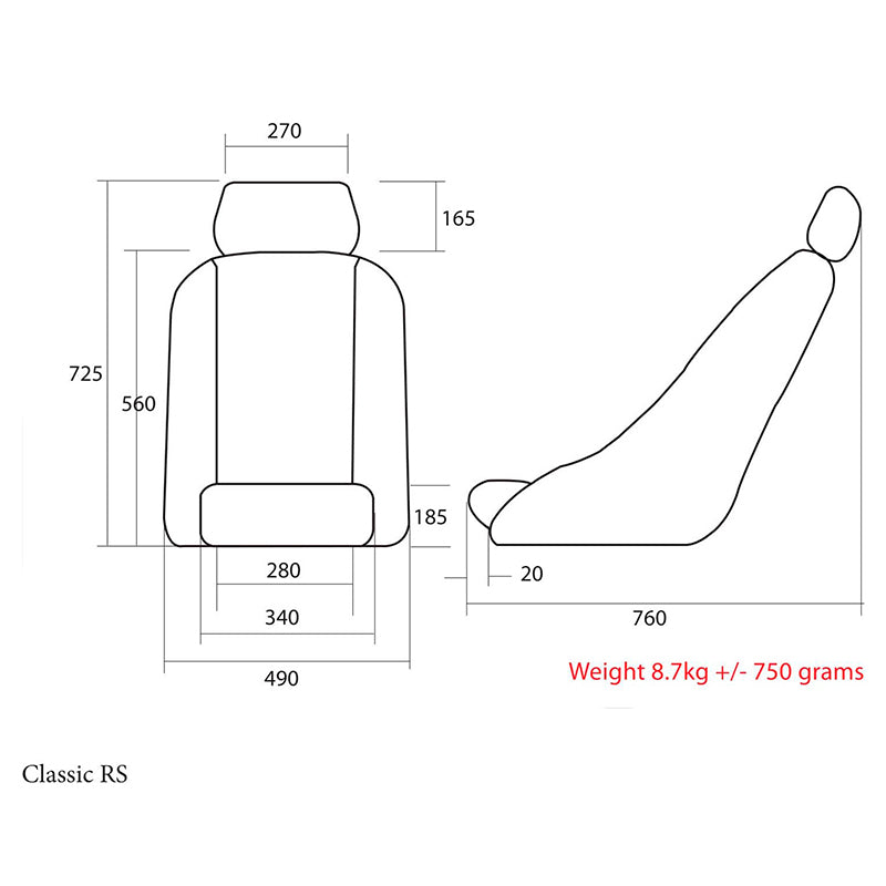 Sedile Cobra - Classic RS Forty - Ravasicorse