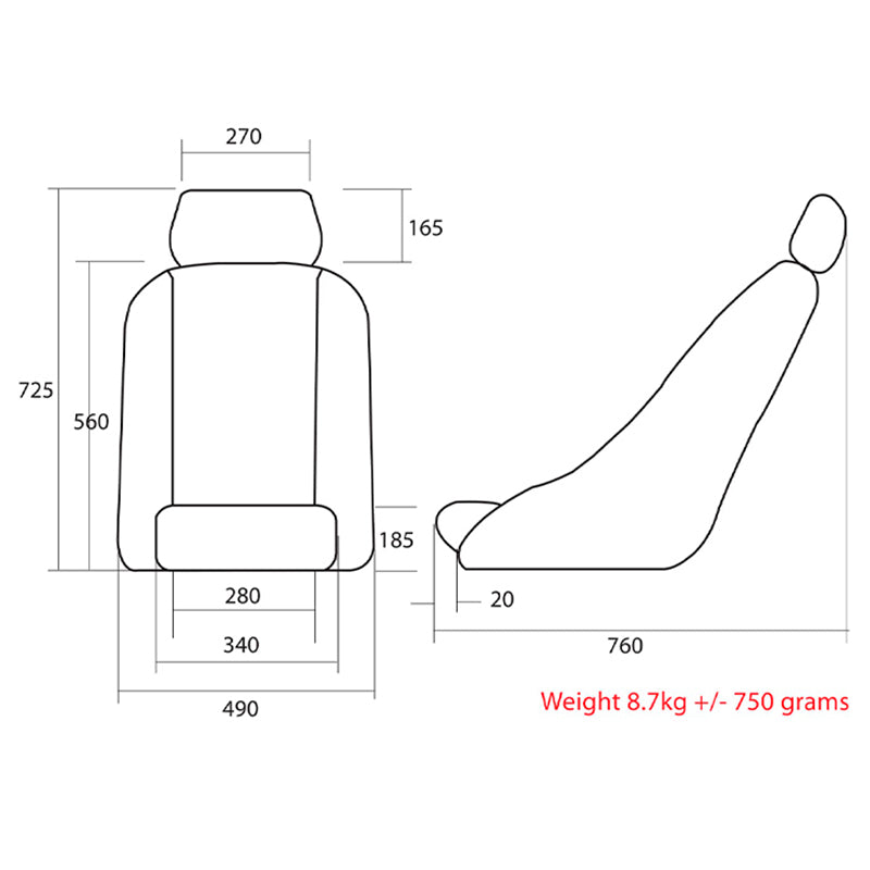 Sedile Cobra - Classic RS - Ravasicorse