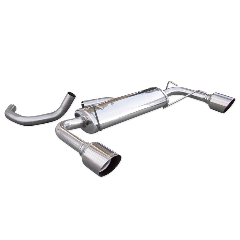 Inoxcar - Finale con silenziatore Ø102 mm DX+SX (Ø60 mm - Racing) - Ravasicorse