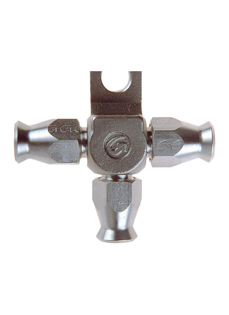 Goodridge - Raccordo riutilizzabile a 3 vie con 3 attacchi tubo e staffa (5136) - Ravasicorse
