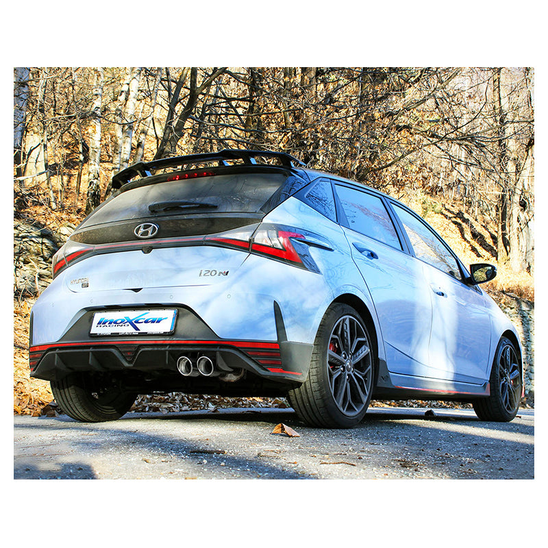 Inoxcar - Finale con silenziatore 2 x Ø90 mm (Angled - con valvola) - Ravasicorse