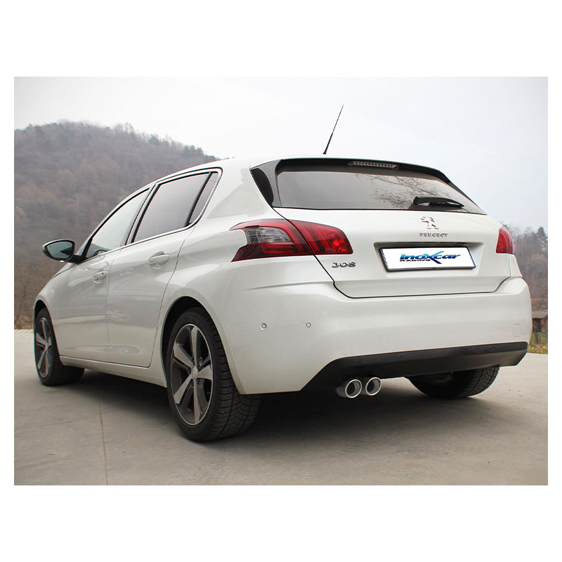 Inoxcar - Finale con silenziatore 2 x Ø80 mm (Angled) - Ravasicorse