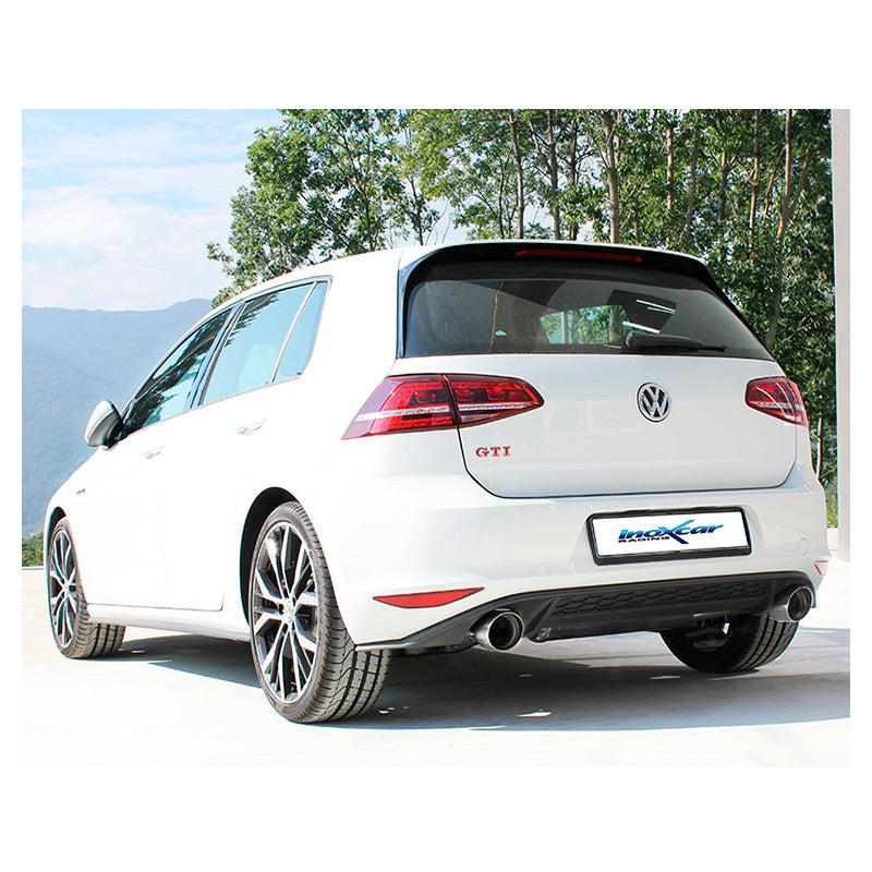 Inoxcar - Finale con silenziatore con uscita 2 x Ø102 DX+SX (Racing) - Ravasicorse