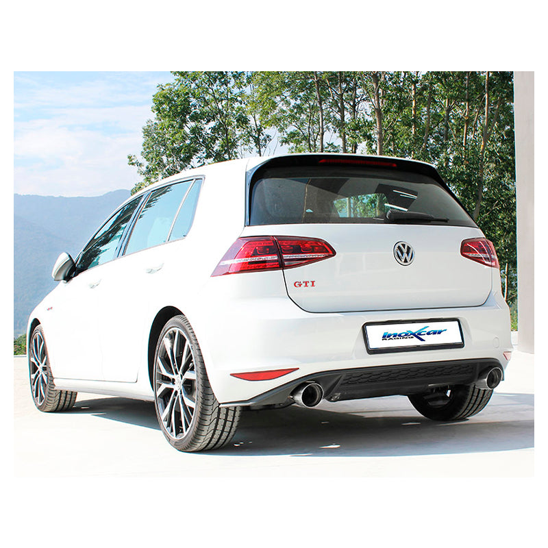 Inoxcar - Finale con silenziatore con uscita 2 x Ø102 DX+SX (Racing) - Ravasicorse