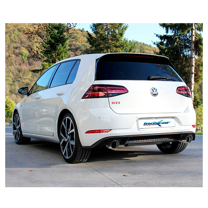 Inoxcar - Finale con silenziatore con uscita 2 x Ø102 DX+SX (Racing) - Ravasicorse