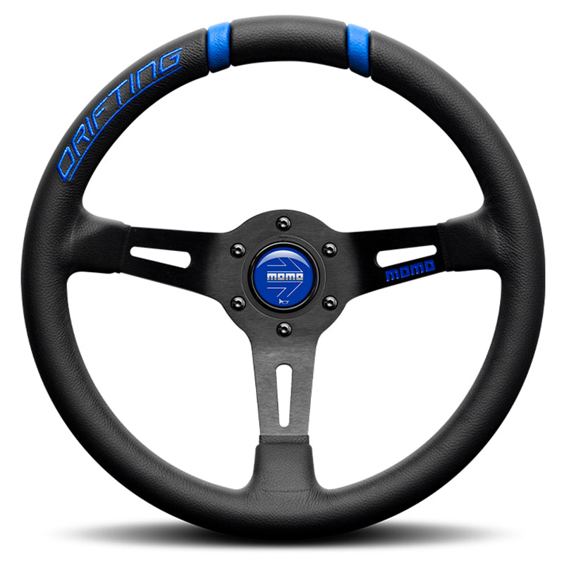 Volante MOMO - Drifting smooth leather/blue - Ravasicorse