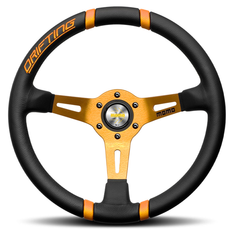 Volante MOMO - Drifting smooth leather/orange - Ravasicorse