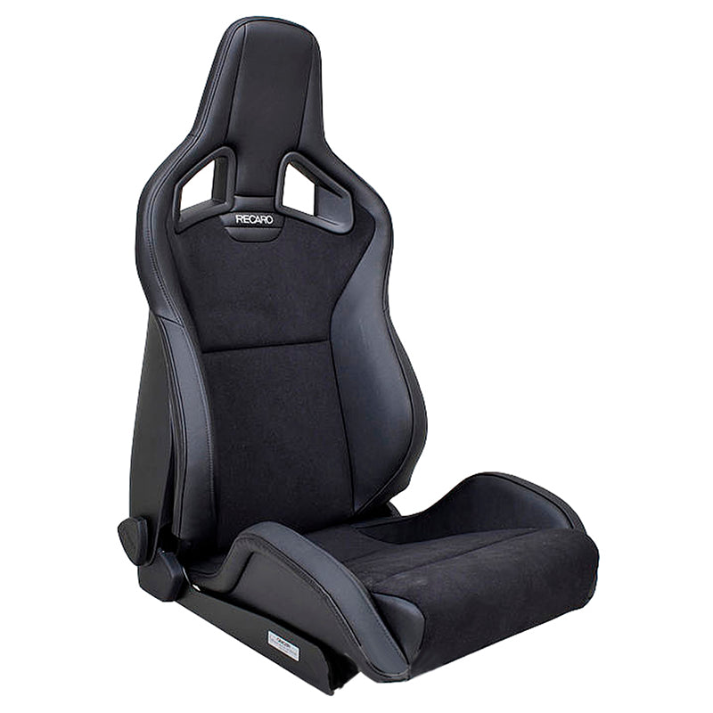 Recaro Sportster CS Kunstleder schwarz / Dinamica silber Fahrerseite mit ABE  und Sitzheizung