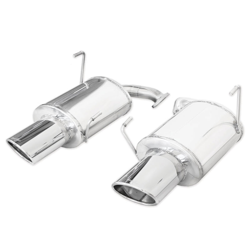 Inoxcar - Finale con silenziatore con uscita ovale 150x105 mm DX+SX - Ravasicorse