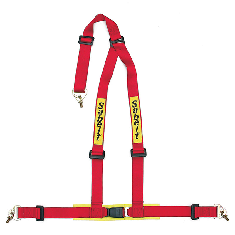 Cintura Sabelt - 3 punti Clip In Street/Clubman ECE 16 (red) - Ravasicorse